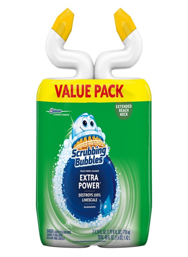 Scrubbing Bubbles Extra Power Toilet Bowl Cleaner, Rainshower, 1 Squeeze Bottle, 24 oz, (Pack of 2) - Image 1